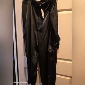 Nina Parker,Black Satin Pants